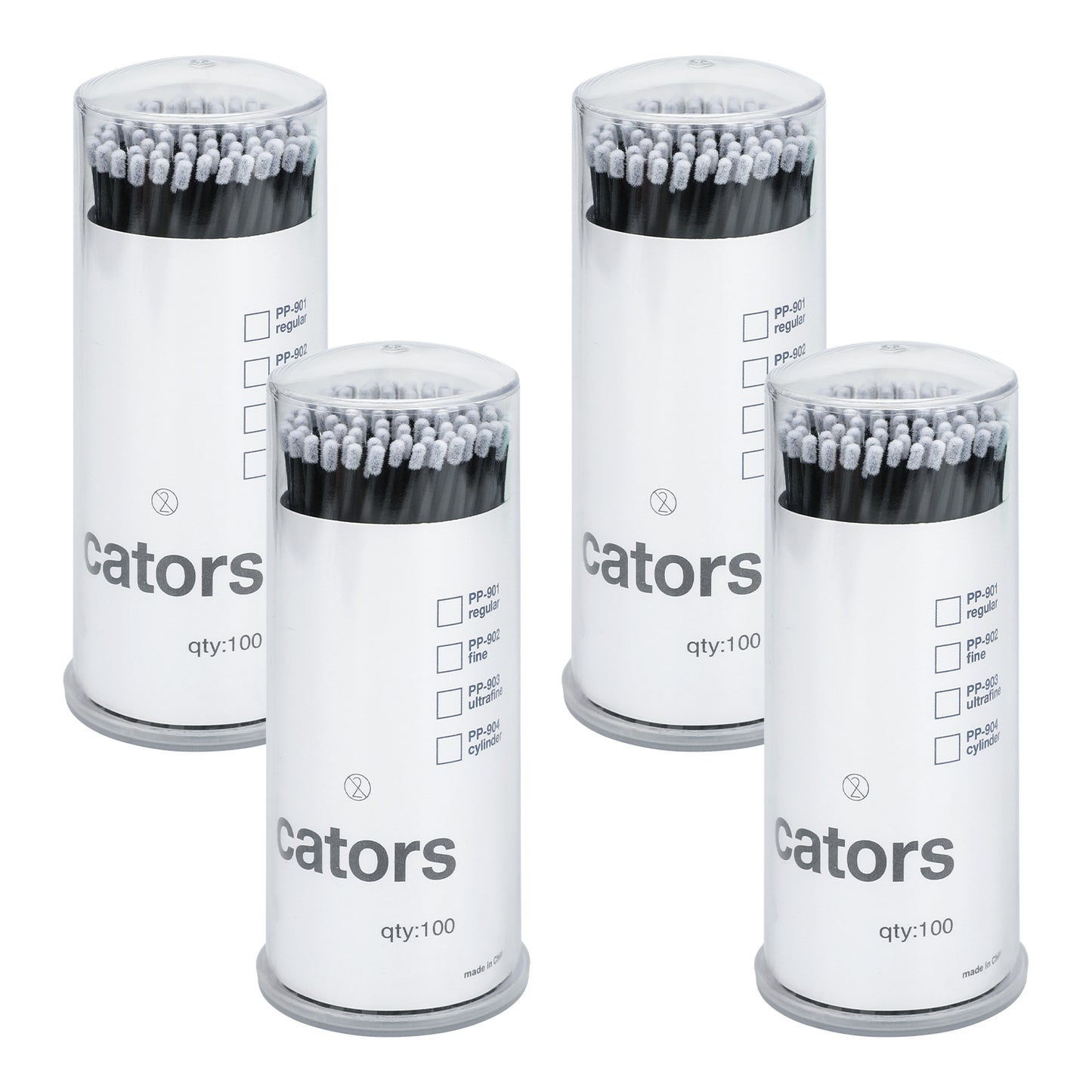 G2PLUS 400PCS Micro Applicators Brushes, Black Micro Applicators, Eyelash Extension Applicators for Eyelashes Extensions, Crafting