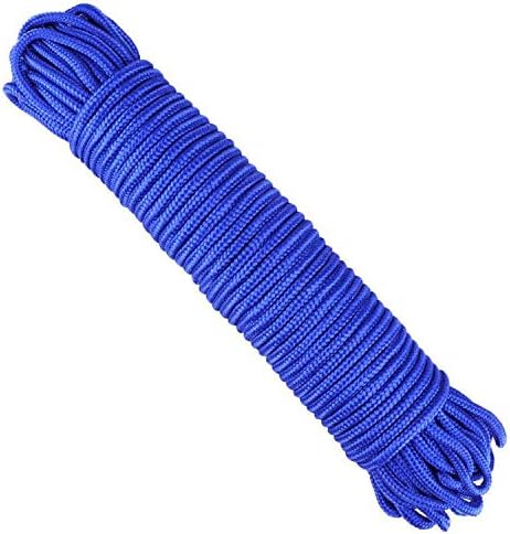 G2PLUS 30M Multi-functional Nylon Rope, 6MM Thick Heavy Duty Hanging Cord String, Traction Tying Rope for Camping Outdoor Garden