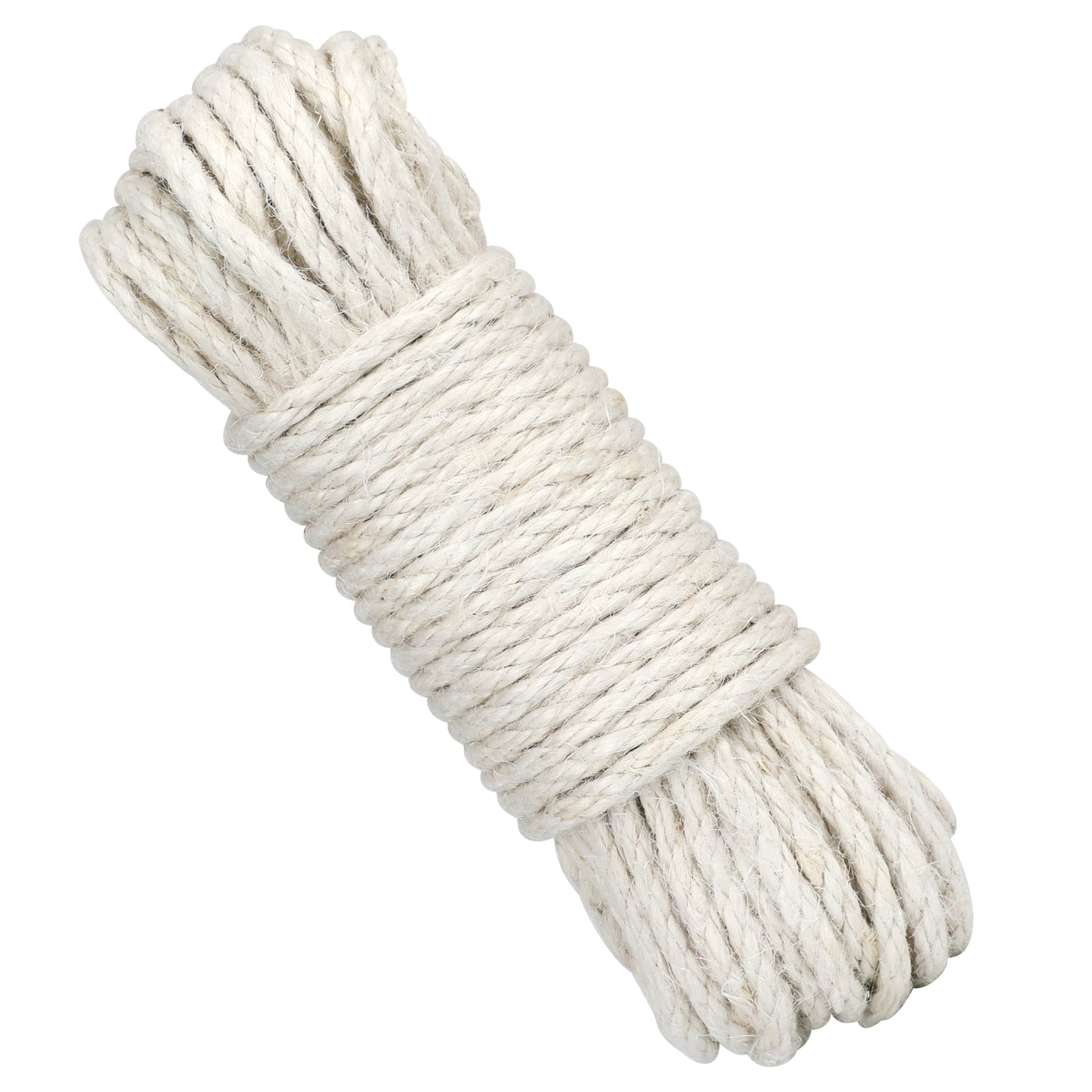 G2PLUS 5MM Jute Twine String, 3-Ply Beige Natural Cord Rope, 20M Thick Jute Rope, Strong Hemp Garden Rope, for DIY Crafts Arts and Gardening Applications