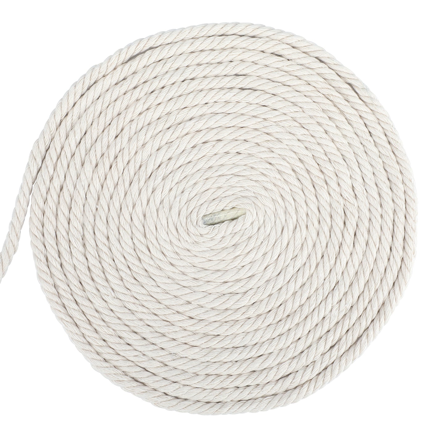 G2PLUS 6MM Beige Macrame Cord - 20M Thick Macrame Cotton Rope - Hanging Knitting Craft Rope for Wall Hanging Plant Hanger Knitting Craft
