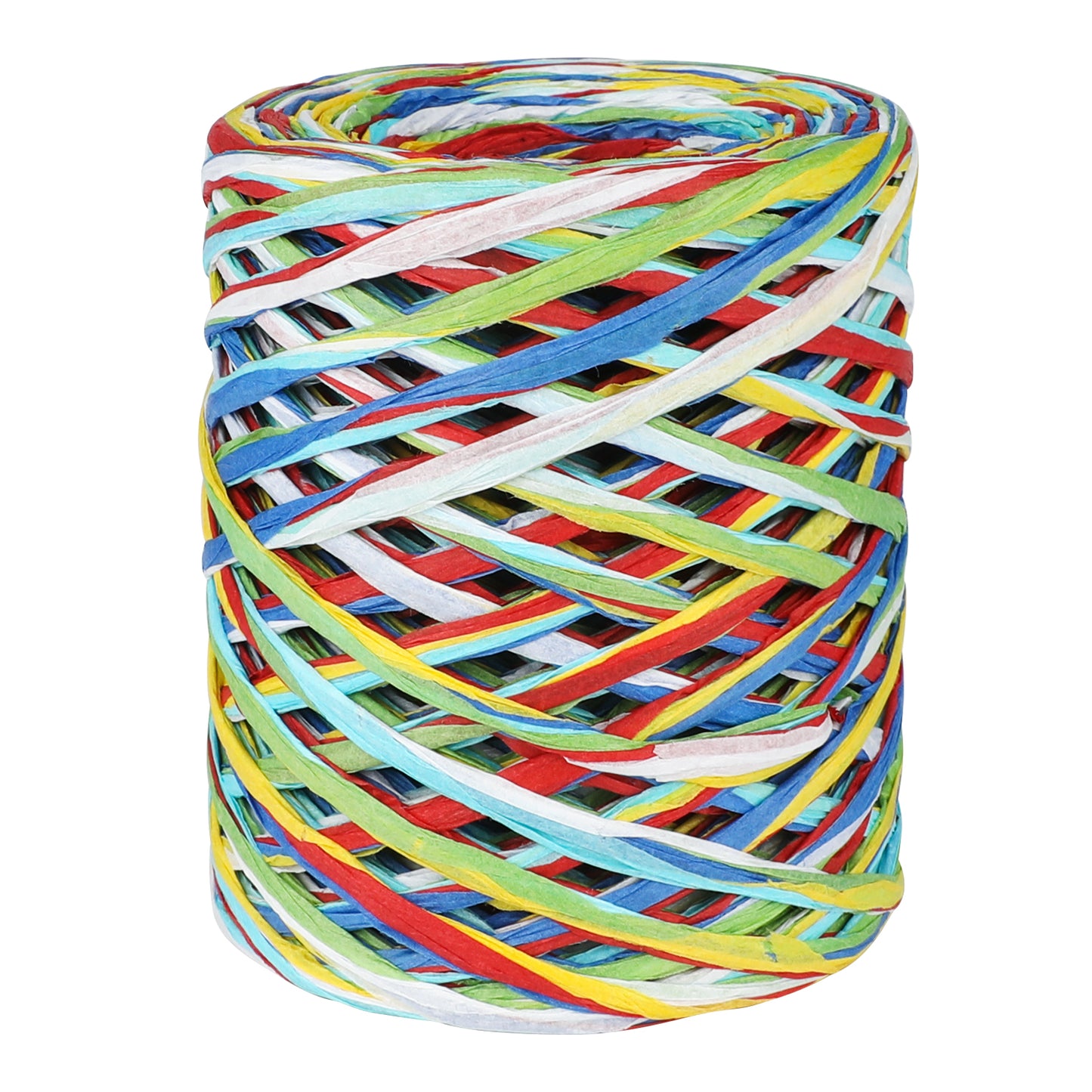 G2PLUS Colored 262 Feet Raffia Paper Ribbon, 6 Colored Packing Paper String, Red Green Blue Raffia Ribbon, Christmas Craft Paper Ribbon, Curling Ribbon Perfect for Gift Wrapping and DIY Decoration