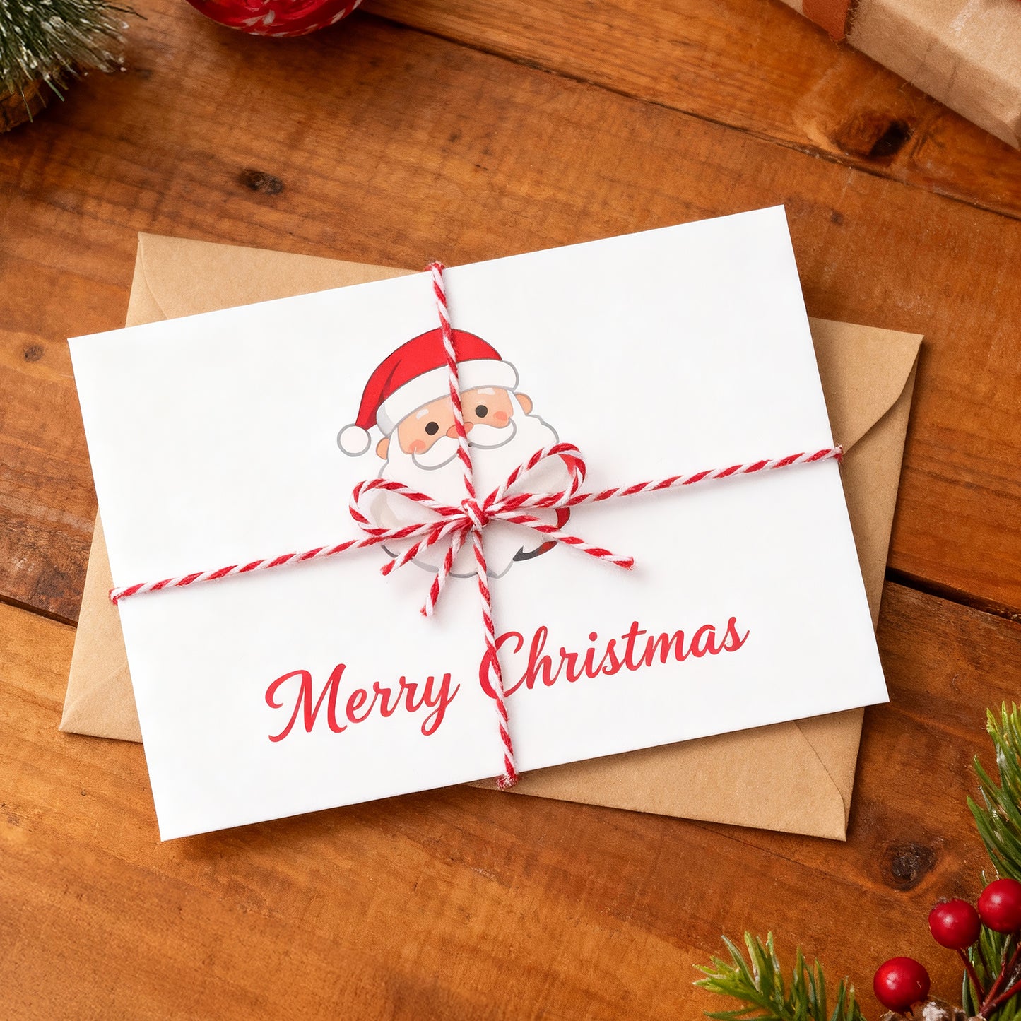 G2PLUS Christmas String - 2mm 328ft White Red Cotton Twine String for Gift Wrapping, Baking, DIY Crafts, Christmas Party Decorations