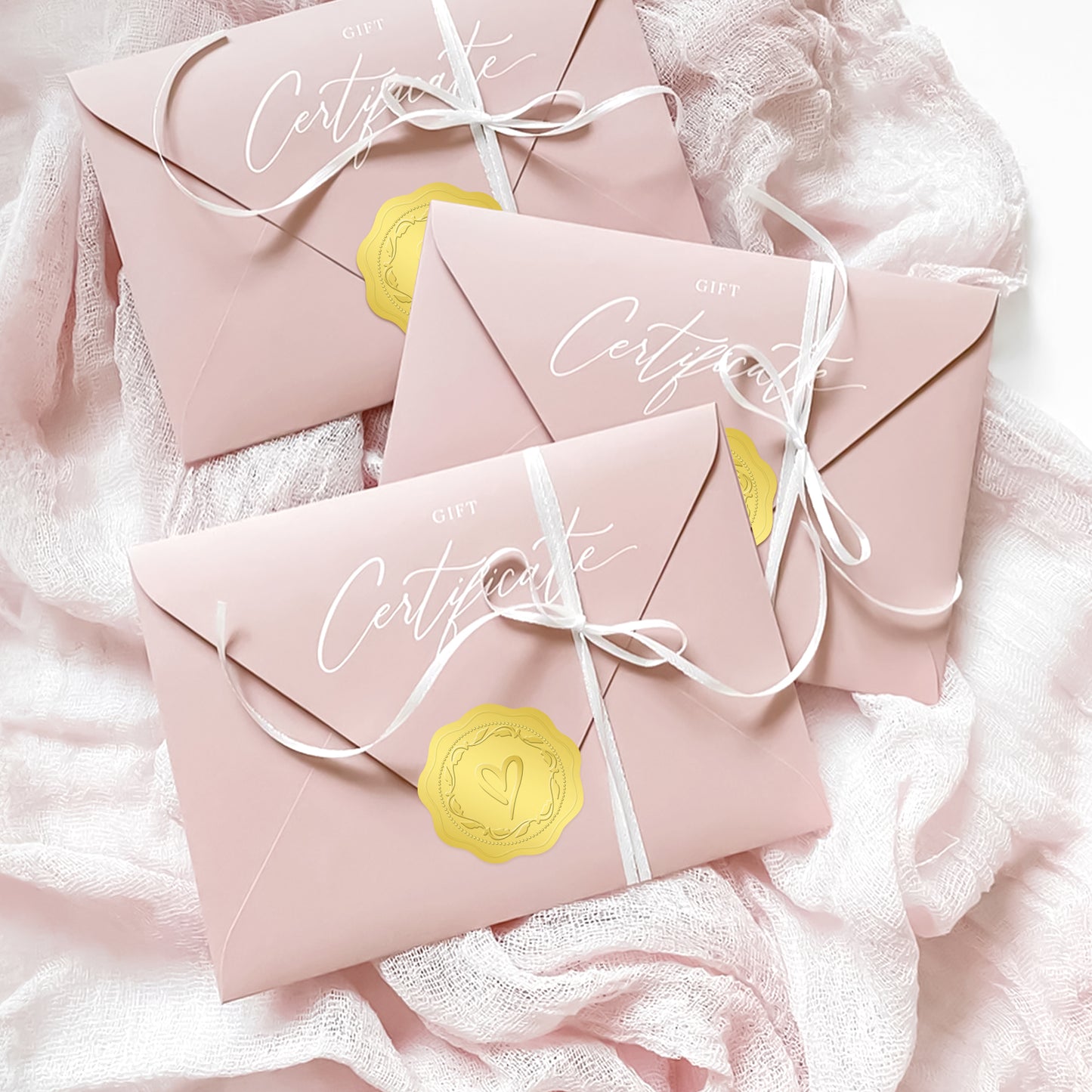 G2PLUS 300PCS Embossed Gold Foil Stickers, Gold Heart Envelope Seals Stickers, Gold Embossed Wax Seal Looking Heart Envelope Seals, Gold Heart and Garland Stickers for Wedding, Birthday Party Favors
