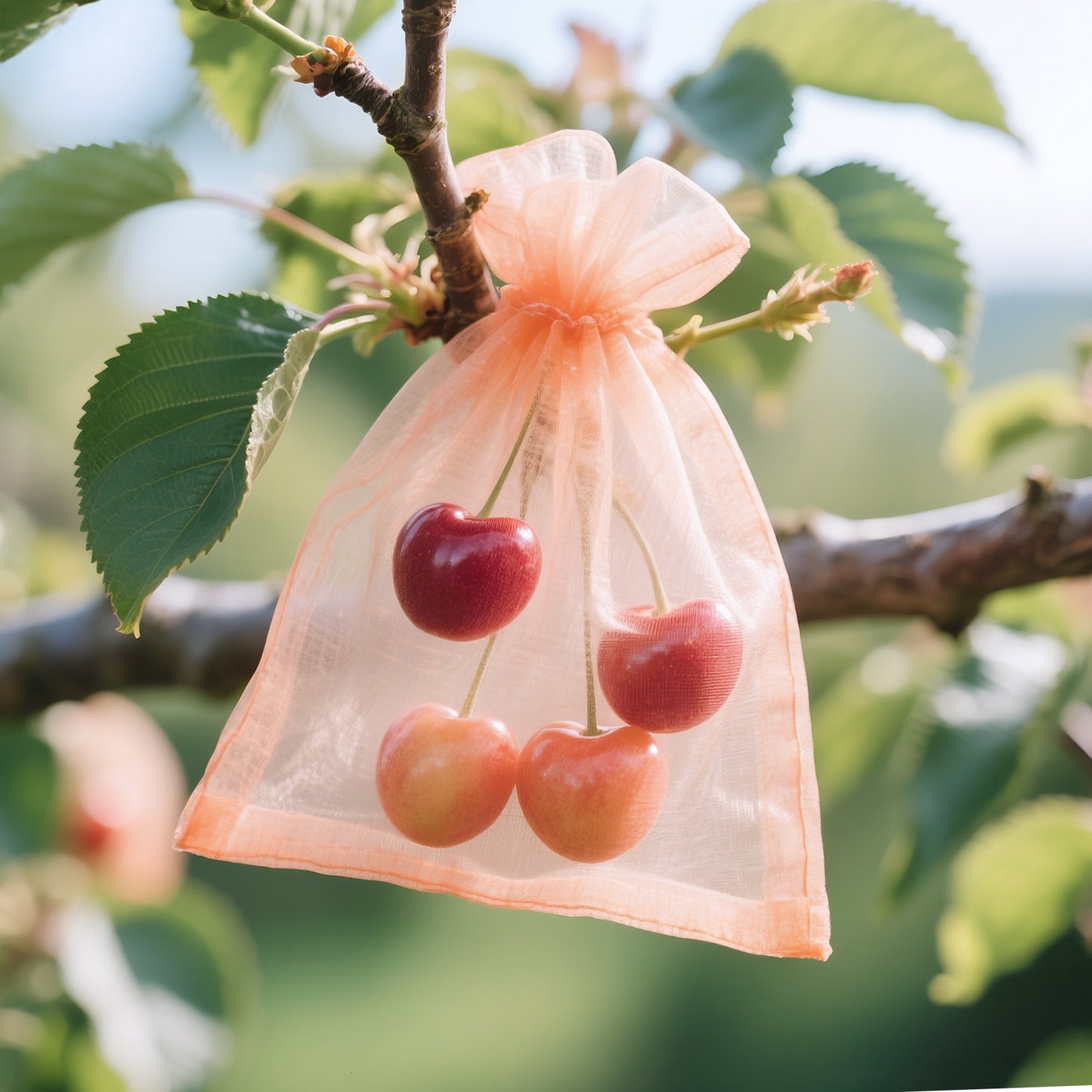 G2PLUS Peach Organza Bags 4x6 In - 100PCS Drawstring Organza Bags, Sheer Mesh Jewelry Pouches, Candy Gift Wrap Pouch for Halloween, Christmas, Wedding Party Favors