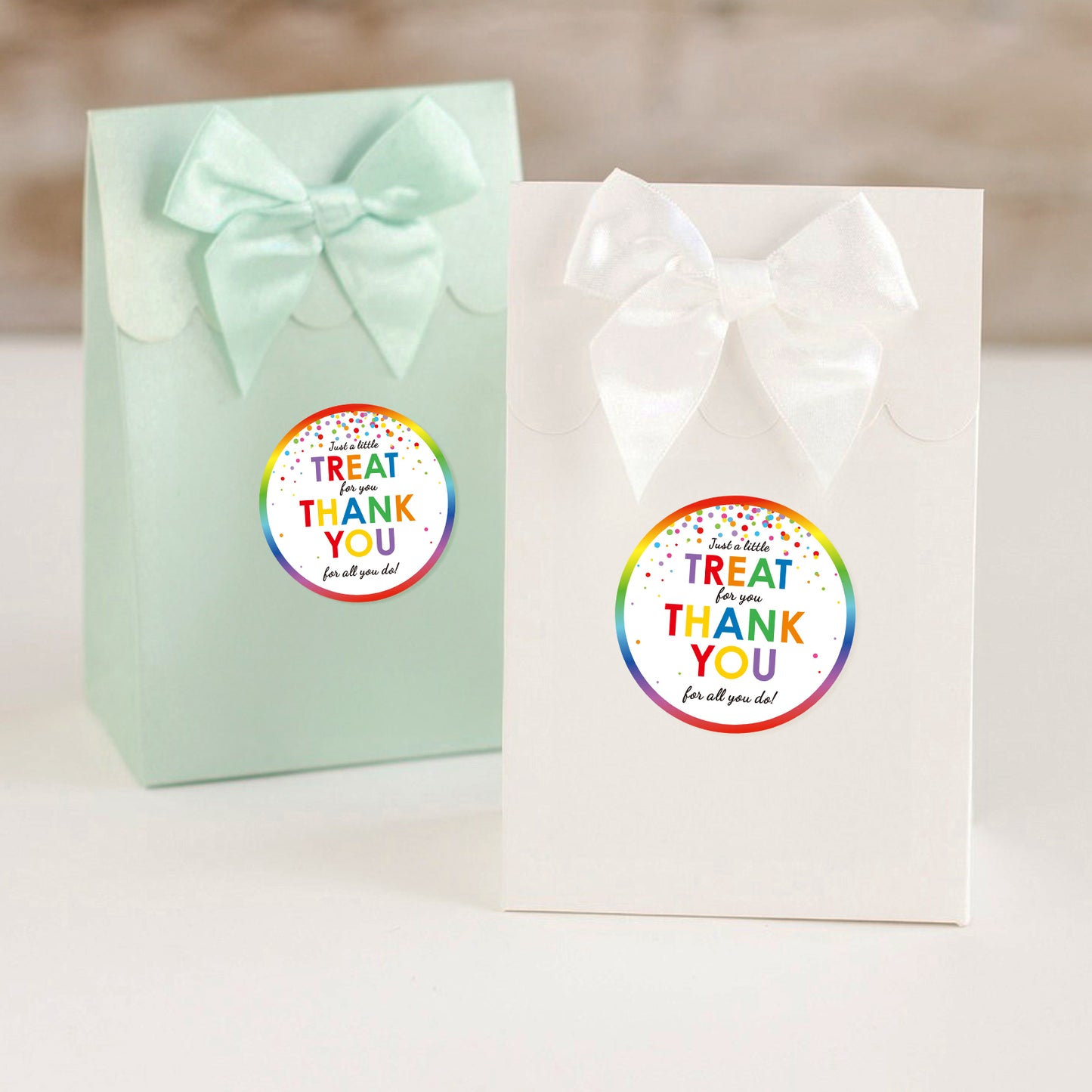 G2PLUS 120PCS Thank You for All You Do Stickers, 2'' Round Thank You Stickers, Colorful Dots Appreciate Sticker Self Adhesive Label Stickers for Gift Wrapping, Wedding, Birthday, Party Favors