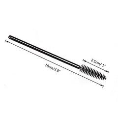 G2PLUS 100 PCS Black Eyelash Brushes Mascara Wands Disposable Eyebrow Castor Oil Brush Makeup Tool - G2plus