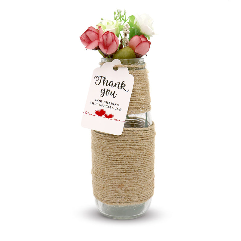 Original Design Thank You for Sharing Our Special Day - Bridal Wedding Gift Tags 100PCS Baby Shower Tags with 100 Feet Twine for DIY & Gift Wrapping (White) - G2plus