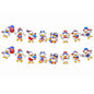 G2PLUS American Flag Garland 19.6Ft, Pre-Strung Patriotic Duck Banner, Red White Blue Paper Banner for 4th of July, Independence Day, Memorial Day, Baby Shower, USA Theme Party Decorations
