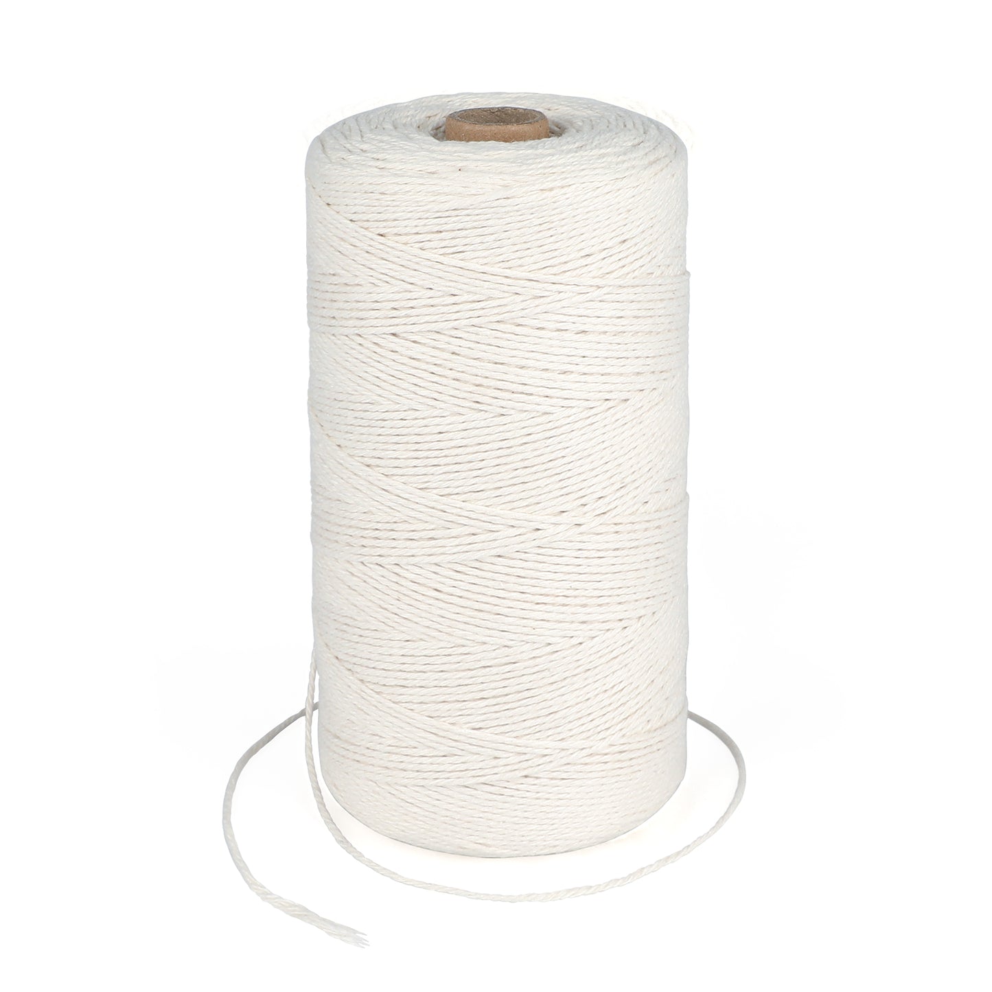 G2PLUS 450M Beige Gift String Twine, 1.5MM Cotton Wrapping Bakers String, 3Ply Cotton Butchers Thread Twine Perfect for Cooking, DIY Crafts and Handmade