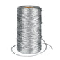 G2PLUS 100M Silver Thread String Twine, 1.5mm Polyester String Cord, Non Stretch Thread Cord, Braided Metallic Cord for Crafts, Hanging Christmas Ornaments & Cards