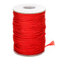 G2PLUS 1.5mm Red Nylon Cord String, 100m Satin Braided Cord, No-elastic Roman Blind Cord, Jewelry Making Cord, Chinese Knot Cord for Necklace, Bracelets and Beading