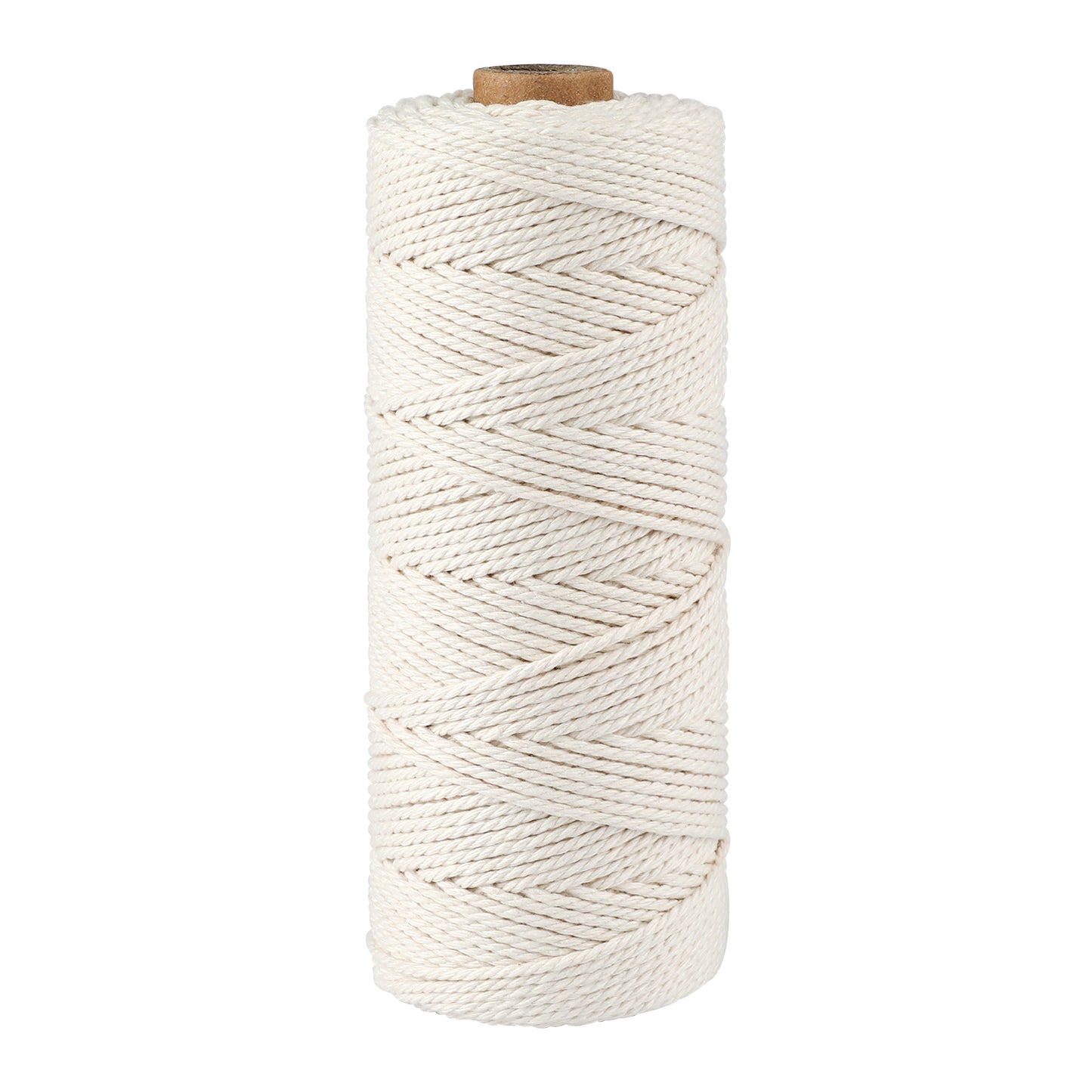 G2PLUS 200M Beige Gift String Twine, 1.5MM Cotton Wrapping Bakers String, 3Ply Butchers String, Handicrafts Decorative Cord Twine for DIY Gift Decorations