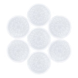 G2PLUS False Eyelashes Glue Holders, 100 PCS Disposable Eyelash Glue Holder Plastic Glue Pallet Pad for Eyelash Extensions (Transparent)