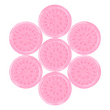 G2PLUS False Eyelashes Glue Holders, 100 PCS Disposable Eyelash Glue Holder Plastic Glue Pallet Pad for Eyelash Extensions (Pink)