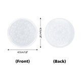 G2PLUS False Eyelashes Glue Holders, 100 PCS Disposable Eyelash Glue Holder Plastic Glue Pallet Pad for Eyelash Extensions (Transparent)
