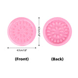 G2PLUS False Eyelashes Glue Holders, 100 PCS Disposable Eyelash Glue Holder Plastic Glue Pallet Pad for Eyelash Extensions (Pink)