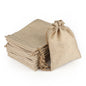 G2PLUS 20 PCS Medium Hessian Bags, 13 x 18 cm Linen Drawstring Bags, Jute Burlap Gift Pouches, Advent Calendar Bags, Reindeer Food Bags for Gift Bags