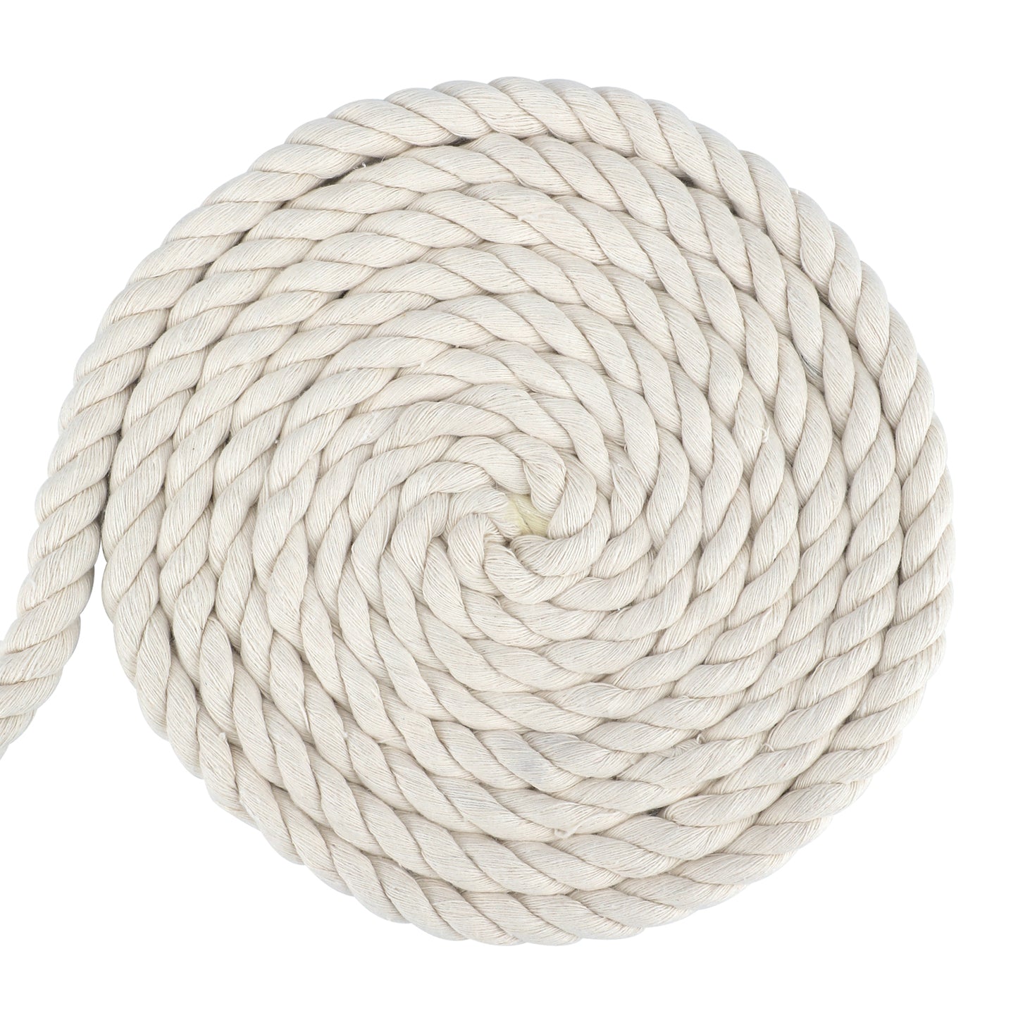 G2PLUS 14MM Beige Macrame Cord - 10M Thick Macrame Cotton Rope - Hanging Knitting Craft Rope for Wall Hanging Plant Hanger Knitting Craft