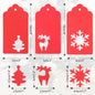 G2PLUS Red Christmas Labels Tags, 150PCS Christmas Tags for Presents, Plain Christmas Labels with String, Xmas Gift Tags for Christmas Presents, Gift Wrapping & Decorating Tree