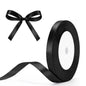 G2PLUS Black Satin Ribbons 10mm: 44m Gift Wrapping Ribbon for Crafting, Christmas, Holloween Party Decoration