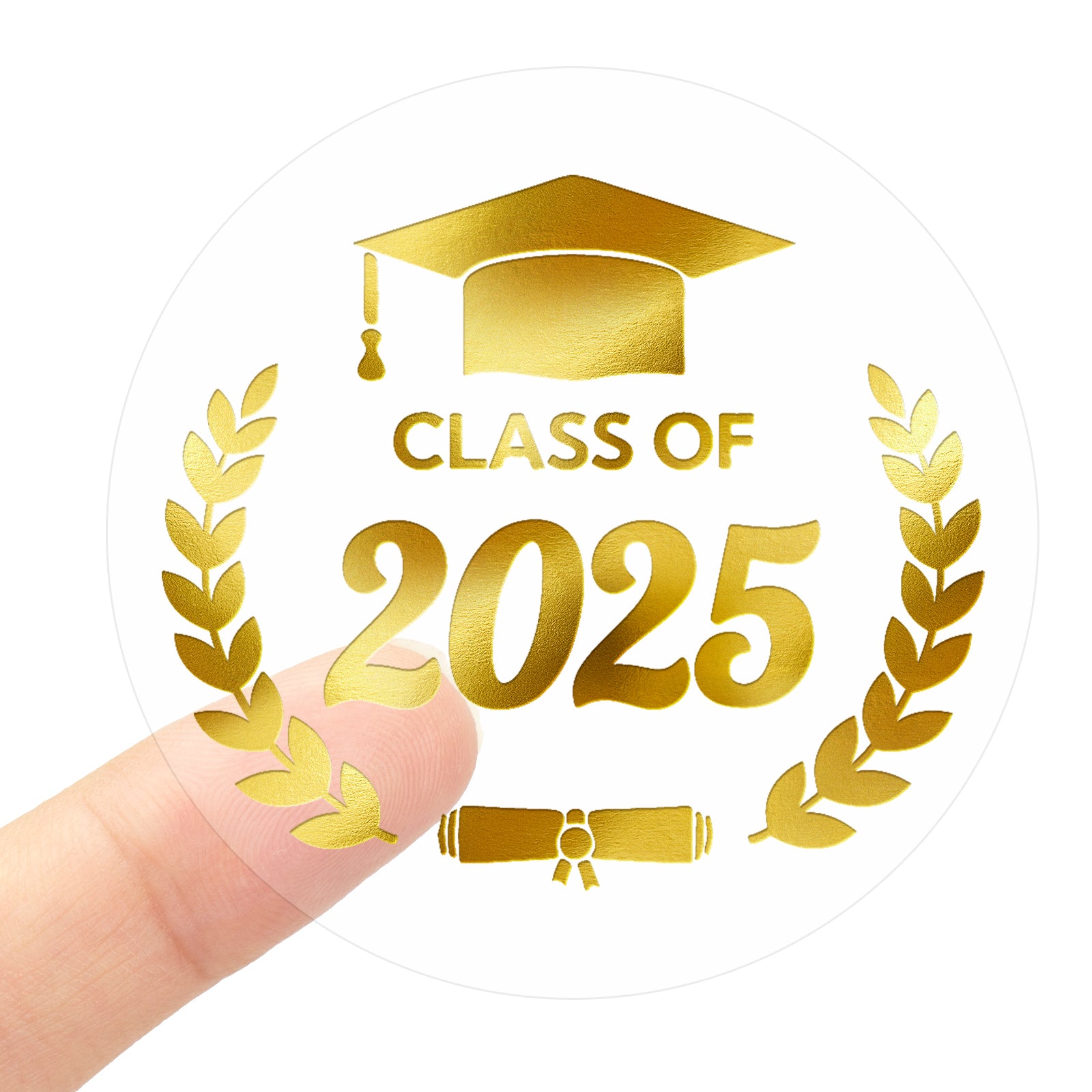 Graduation 2025 Sticker Design G2PLUS Graduation Stickers, 120PCS Class of 2025 Stickers, 1.6in Gold ...