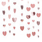 G2PLUS Rose Gold Reflective Heart Garland, 16m Hearts Hanging Garlands, Wedding Paper Heart Garland Hanging Streamer for Anniversary, Wedding, Birthday Party, Baby Shower