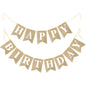 G2PLUS Pre-Strung Happy Birthday Banner: 16 x 20 cm Large, No-DIY Birthday Banner for Birthday Party Decorations