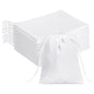 G2PLUS 20PCS White Velvet Drawstring Bags - 4.7x6 In Small Velvet Jewelry Pouches, Christmas Gift Bags for Candy, Birthday, Wedding Party Favors