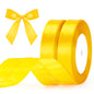 G2PLUS 20mm Gold Yellow Satin Ribbons, 2 Roll x 22m Gift Wrapping Ribbon for Christmas Wrap, Crafting, Bows Making, Cake Decorating, Birthday and Wedding Party Decoration