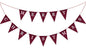 G2PLUS Merry Christmas Burlap Banner, 19.6Ft Red and Black Buffalo Plaid Banner, Pre-strung Triangle Pennant Flag Garland Bunting for Holiday Party, Fireplace Wall, Xmas Home Decorations