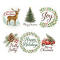 G2PLUS 120Pcs Christmas Stickers, 2'' Round Merry Christmas Stickers 6 Designs Xmas Happy Holiday Labels for Gift Wrapping, Party Favors, Treat Bags, Cards, Small Business Packaging