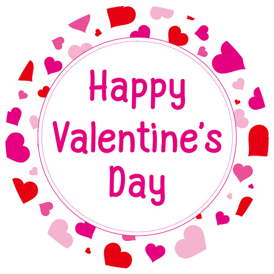 G2PLUS Valentines Day Gift Stickers, 60PCS Valentine Gift Tag Stickers, Happy Valentine's Day Stickers, 2'' Round Valentine Label Stickers for Gift Wrap, Party Favor Decorations