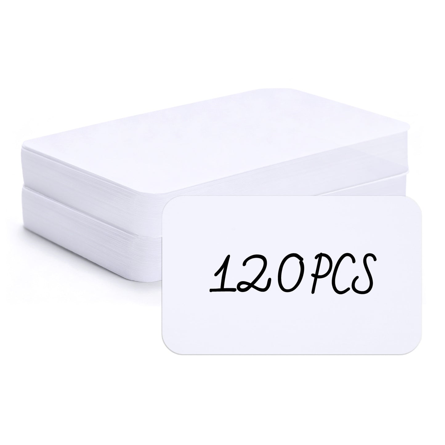 G2PLUS White Blank Business Cards 120PCS: 2.4 x 4 in Small Note Card Double-Sides Cardstock Paper for Writing, Greeting Cards, Thank You Cards for Small Business and DIY Use