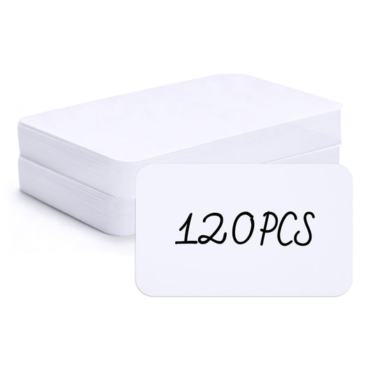 G2PLUS White Blank Business Cards 120PCS: 2.4 x 4 in Small Note Card Double-Sides Cardstock Paper for Writing, Greeting Cards, Thank You Cards for Small Business and DIY Use