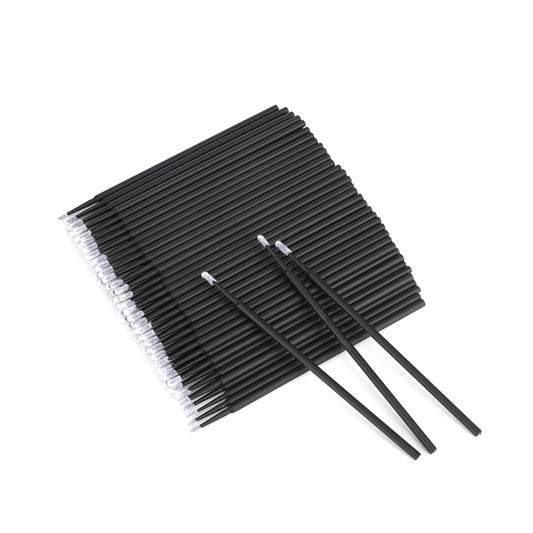 G2PLUS 200PCS Micro Applicators Brushes, Black Micro Applicators, Eyelash Extension Applicators for Eyelashes Extensions