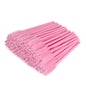 G2PLUS 100 PCS Pink Eyelash Brushes Spoolies - Eyebrow Spoolie Brushes -Disposable Mascara Wands - Eyelash Extension Brushes for Extensions