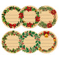 G2PLUS 120Pcs Christmas Gift Stickers - 2 Inch Round Kraft Paper Christmas Holiday Wreath Labels Stickers for Gift Wrapping, Party Favors, DIY Crafts