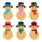 G2PLUS Snowmen Christmas Labels Stickers, 120PCS Christmas Name Labels for Presents, Brown Sticky Xmas Present Gift Labels, Self Adhesive Present Stickers for Kids Presents