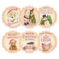 G2PLUS 120Pcs Merry Christmas Stickers - 2'' Round Self-Adhesive Waterproof Holiday Stickers, 6 Designs Pink Buffalo Plaid Xmas Labels for Envelope Seals, Gift Wrapping, Candy Bags, Cards