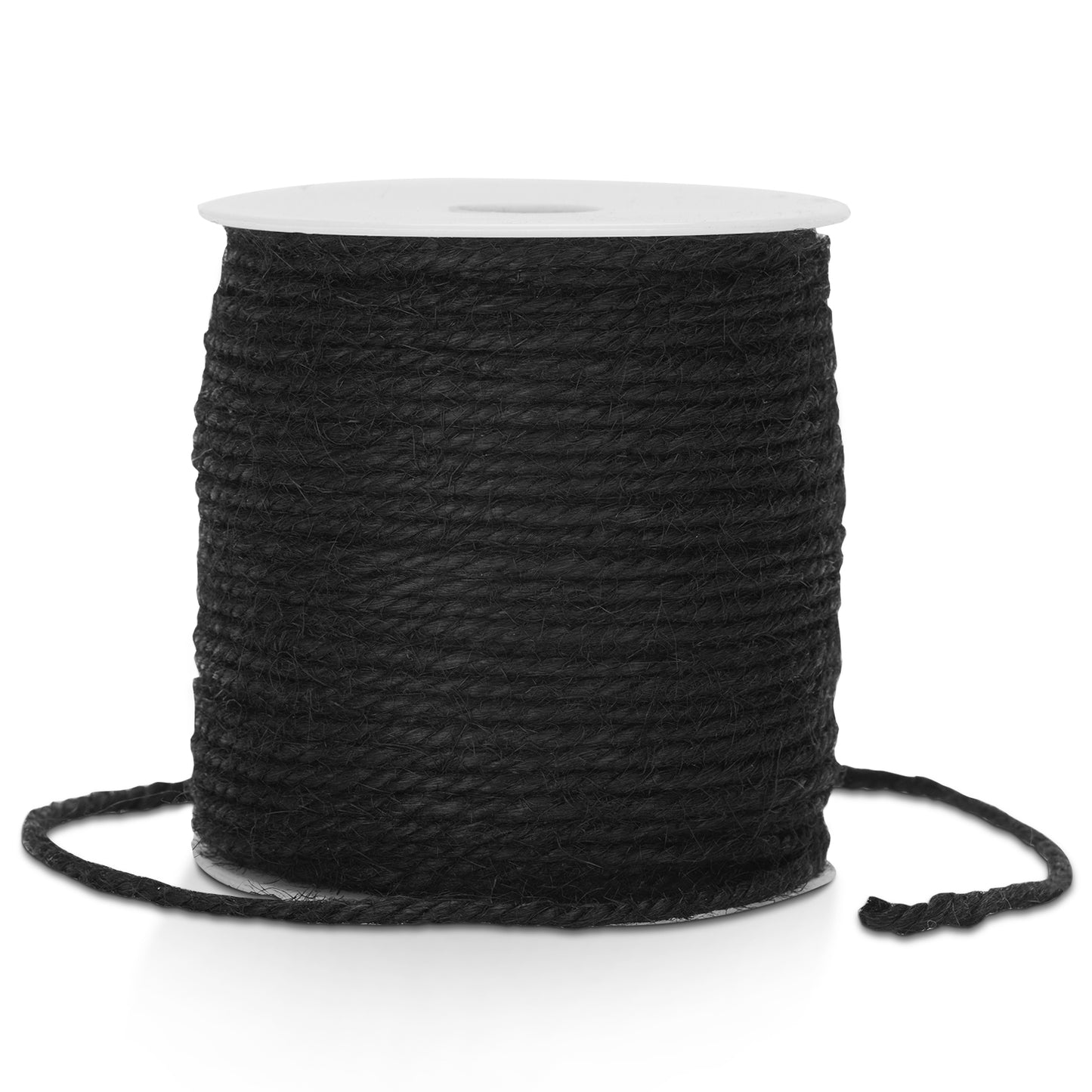 G2PLUS 3MM Jute String Twine, 100M Black Garden String, 3 Ply Black string for Craft, Art and Crafts Linen String for DIY Craft; Gardening Use