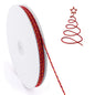 G2PLUS Red and Gold String - 2mm 328ft Cotton Twine String Metallic Bakers Twine for Gift Wrapping, DIY Crafts, Christmas Holiday Party Decorations