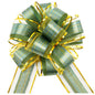 G2PLUS 12PCS Green Pull Bows, 6 Inch Large Ribbon Pull Bows, Christmas Pull Bows Ribbon for Xmas Presents Wrapping, Wedding Cars, Birthday Decoration, Hampers, Christmas Wreaths, Bouquets