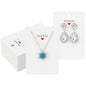 100 PCS Necklace Display Cards - 9x6 CM Earring Card Holder - Handmade Kraft Earring Cards for Jewelry Making Storage & Disply