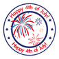 G2PLUS Independence Day Stickers, 120PCS Happy 4th of July Stickers, 2 Inch Round American Patriotic Stickers, USA Patriotic Gift Stickers for Envelope Seals, Cards, Gift Bags, Party Favors