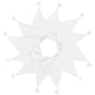 G2PLUS Fabric Bunting Banner with Tassel, 3.3M Double Sided Cotton Tassel Banner with 12 White Triangle Pennants, Vintage Cloth Garlands for Nursery Bedroom Playhouse Decoration
