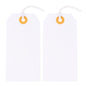 G2PLUS 100PCS Price Tags, Blank Shipping Tags, 2.36 x 4.72 inches Marking Label Tags, White Tags with String Attached, Clothing Label Hang Tags, Blank Tags with Reinforced Hole for Inventory Sales