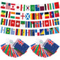 G2PLUS World Cup Football Bunting 2026, 48 Teams Flags of the World, 15m Double Sides Football Party Decor Banner for Bar Club Garden Street Decoration, 2 Pack