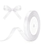 G2PLUS White Satin Ribbons 10mm: 44m Gift Wrapping Ribbon for Crafting, Christmas, Wedding Party Decoration