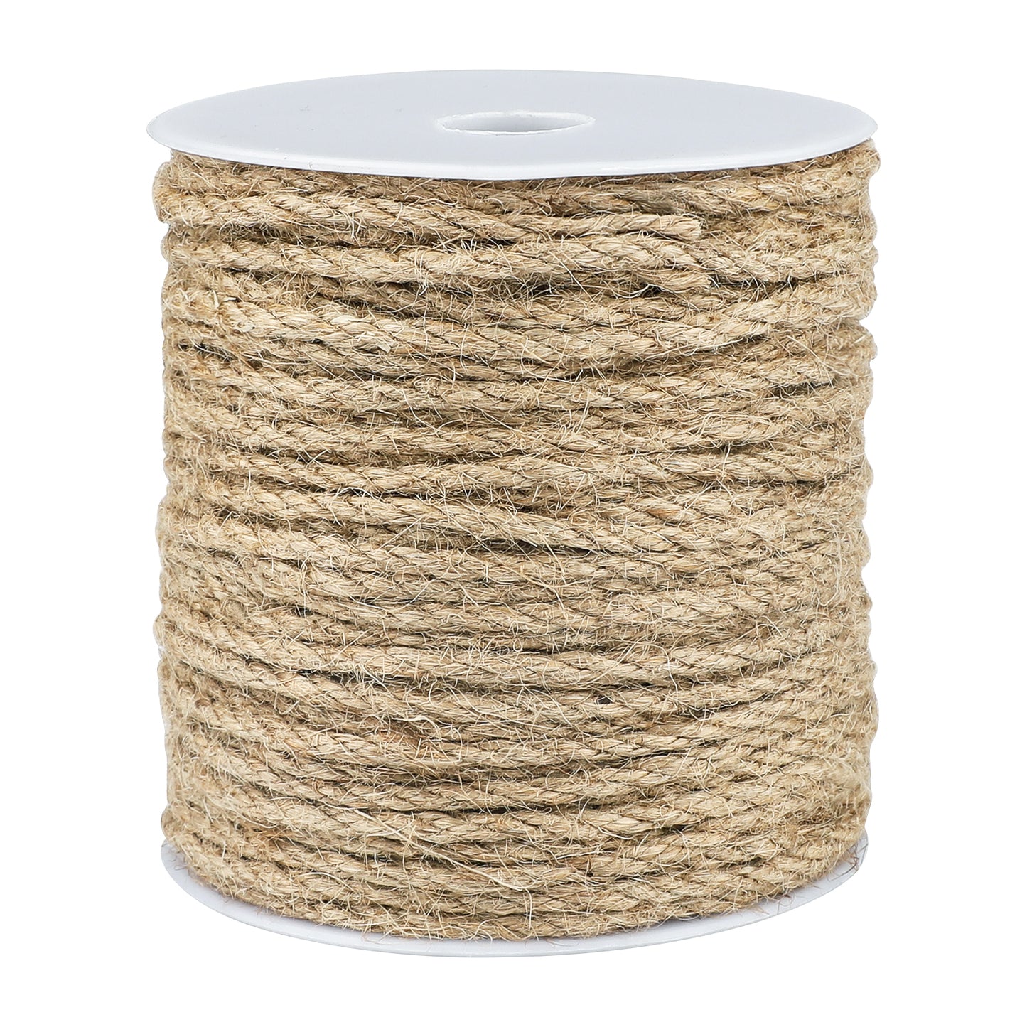 G2PLUS 4MM Thick Jute Hemp Rope, 45M Natural Jute String Twine, Craft Rope for DIY Cat Scratcher, Gardening Bundling Craft Decoration