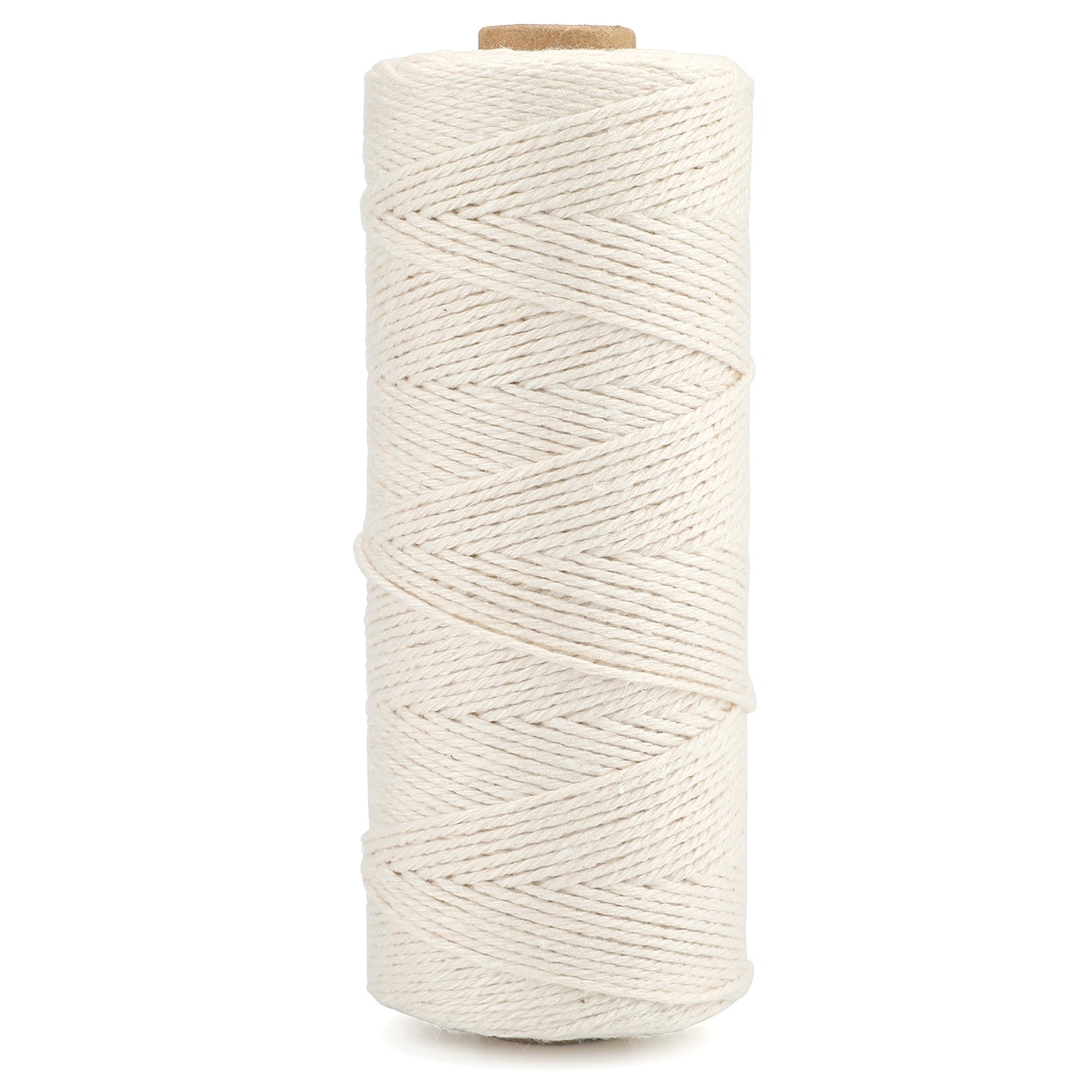 G2PLUS 200M Beige Gift String Twine, 1.0MM Cotton Wrapping Bakers String, 3Ply Butchers String, Handicrafts Decorative Cord Twine for DIY Gift Decorations
